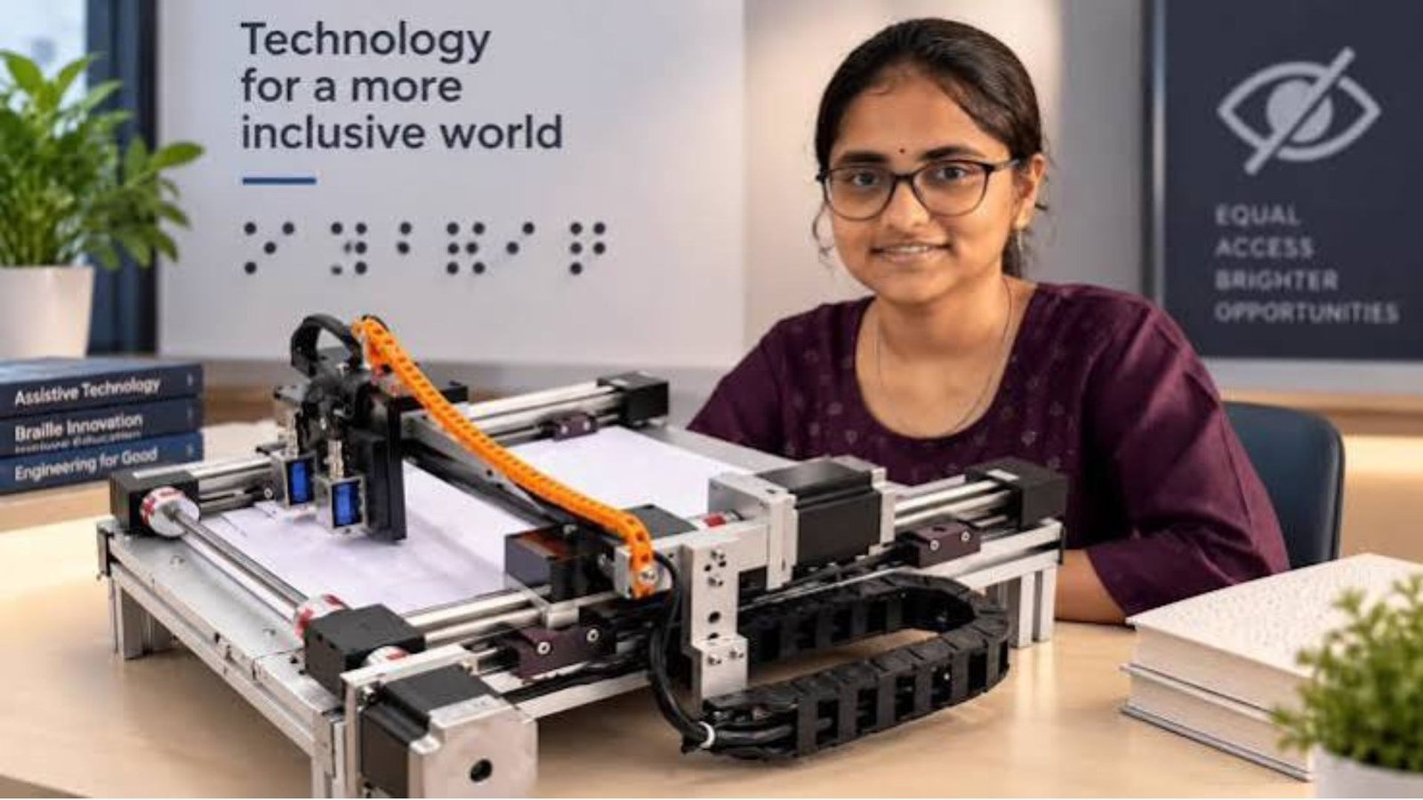 Visually Impaired Student’s Question Inspires Braille Innovation, Wins Himaja Rs 6 Lakh Award