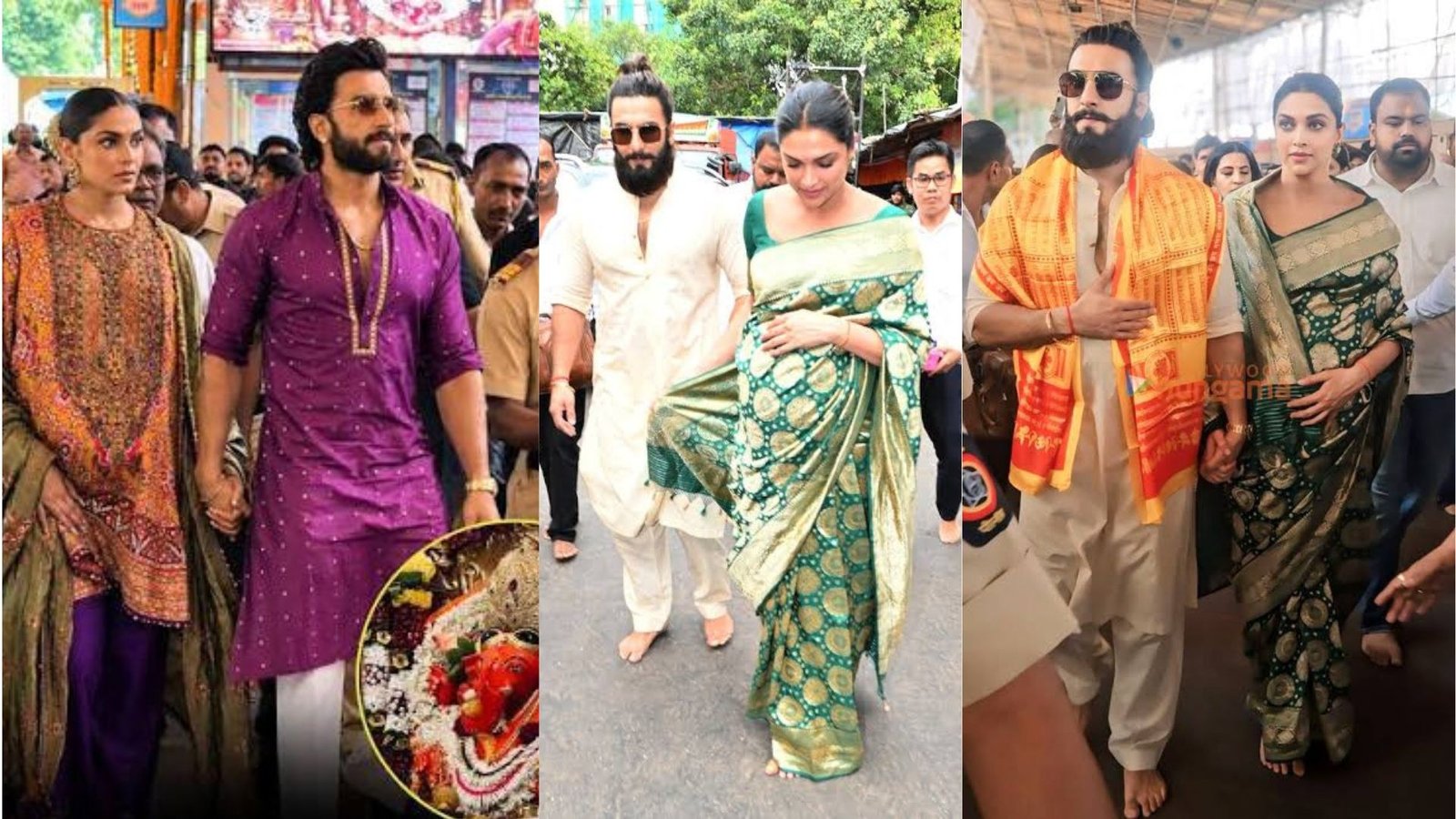 Deepika Padukone and Ranveer Singh Visit Siddhivinayak Temple Ahead of Welcoming Second Child