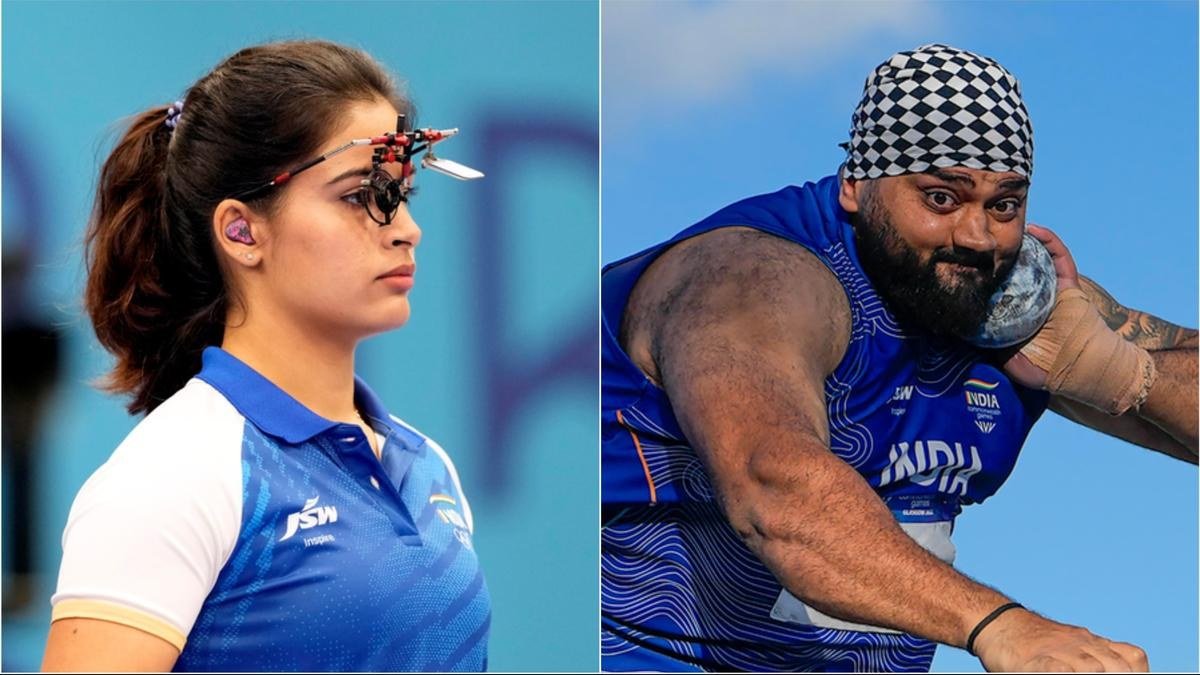 Manu Bhaker, Tajinderpal Toor Named India’s Flag‑Bearers