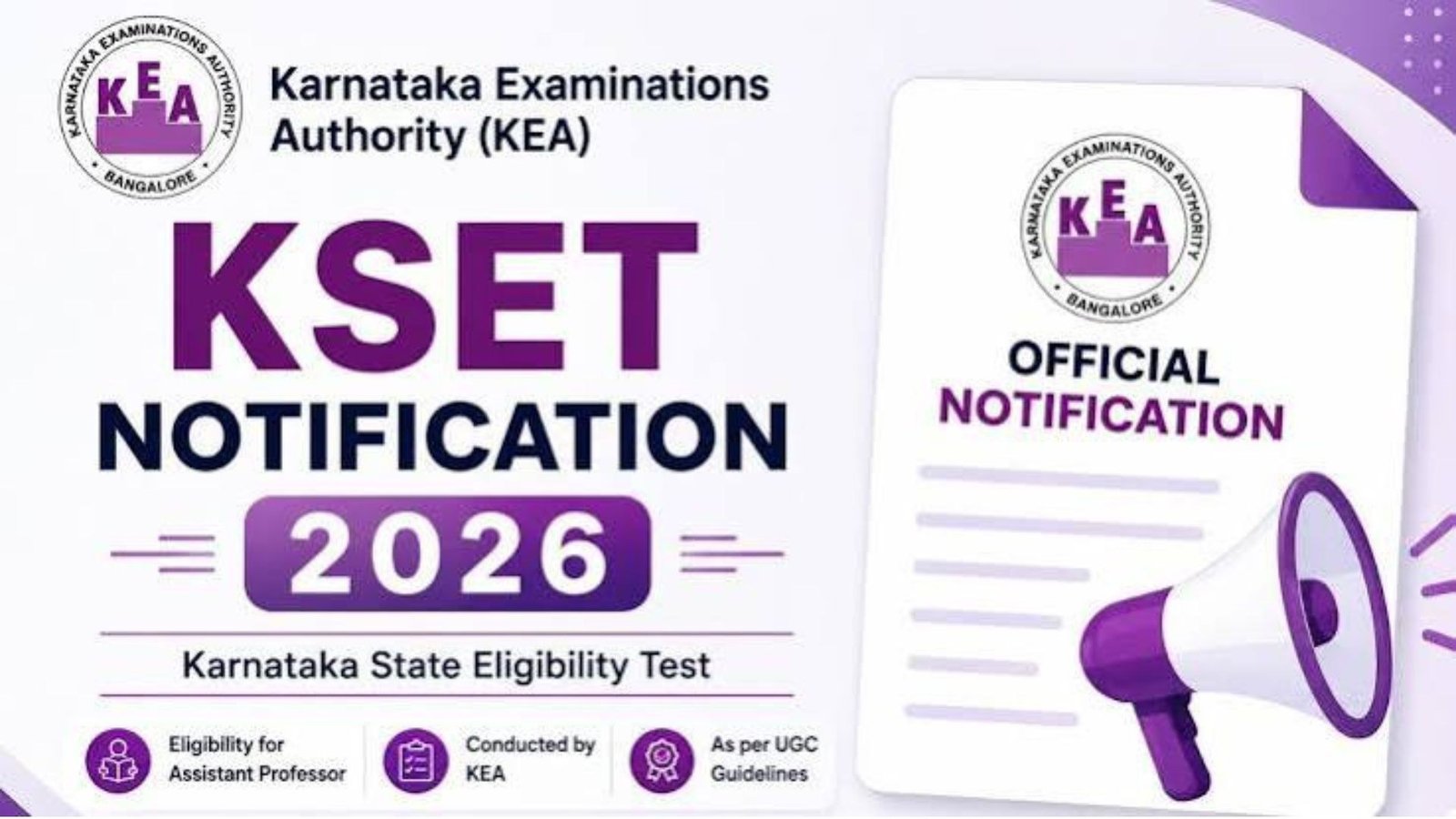 KSET 2026 Exam Date: Karnataka SET on October 11, Check Eligibility and Pattern
