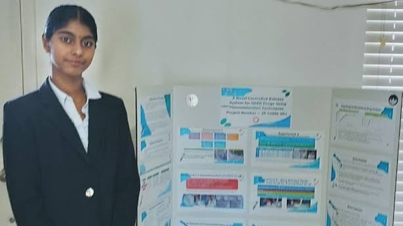 Pennsylvania Eighth-Grader Named Among Top 30 US Young Researchers for Innovative GERD Treatment