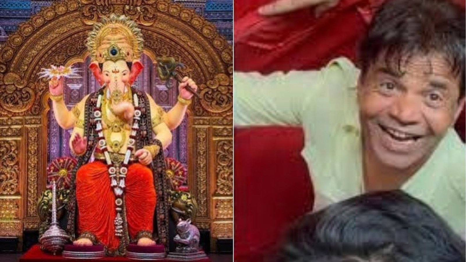 Rajpal Yadav Waits in Regular Queue at Lalbaugcha Raja