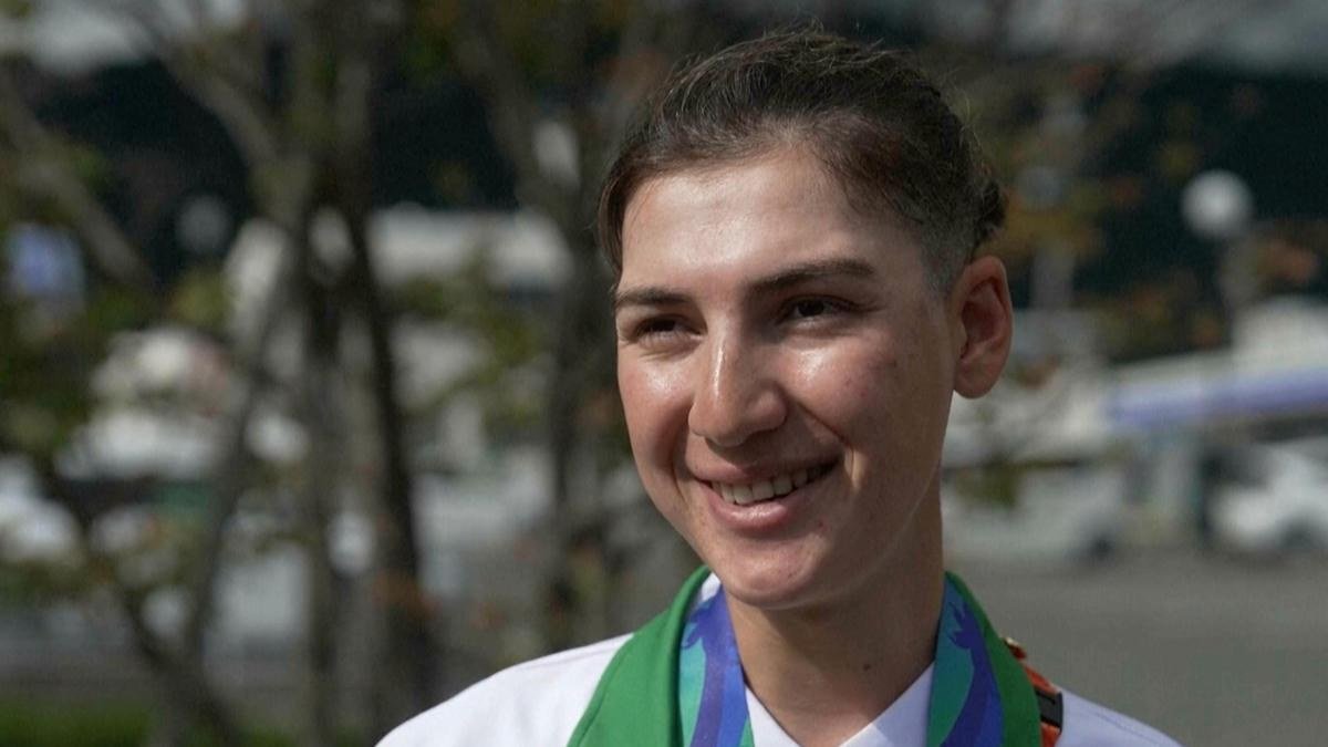 Afghan Woman Cyclist Wins Silver After Training as a Man”