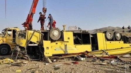 Bus Overturns in Central Iran, 11 Dead, 24 Injured