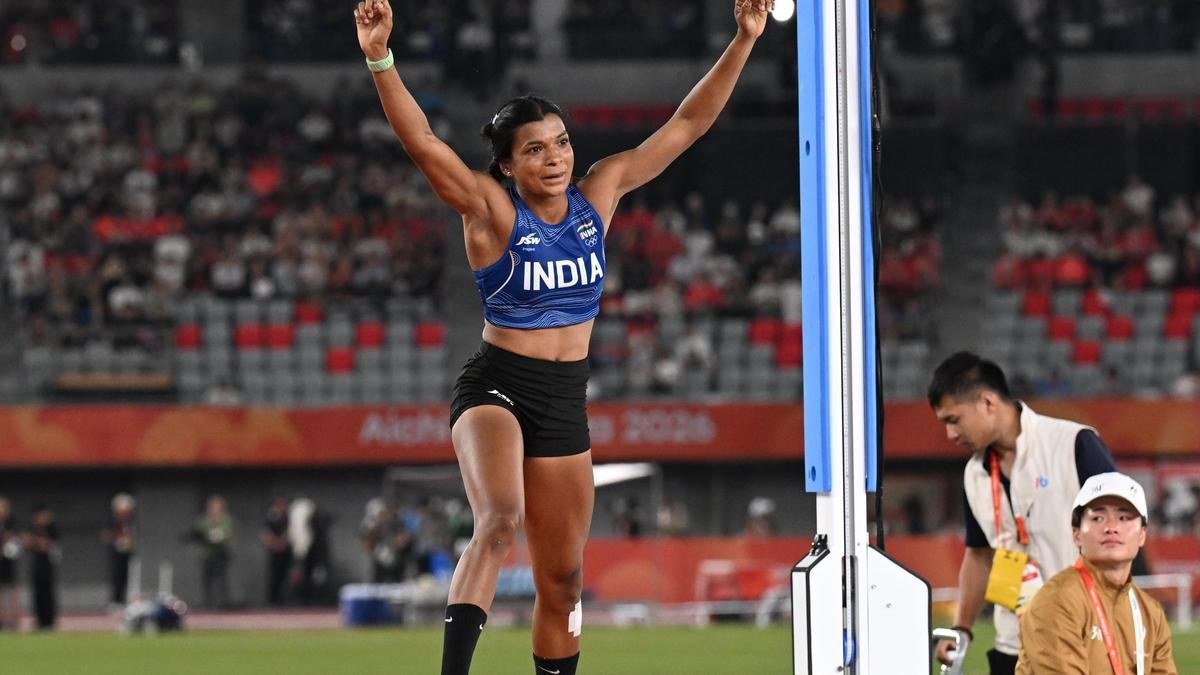 Baranica Elangovan in Shock After Historic Pole Vault Bronze at Asian Games