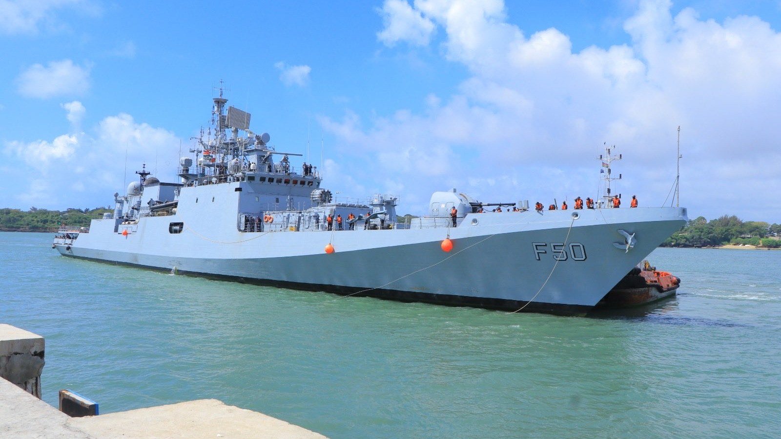 INS Tarkash Docks at Mombasa, Strengthening India–Kenya Maritime Ties