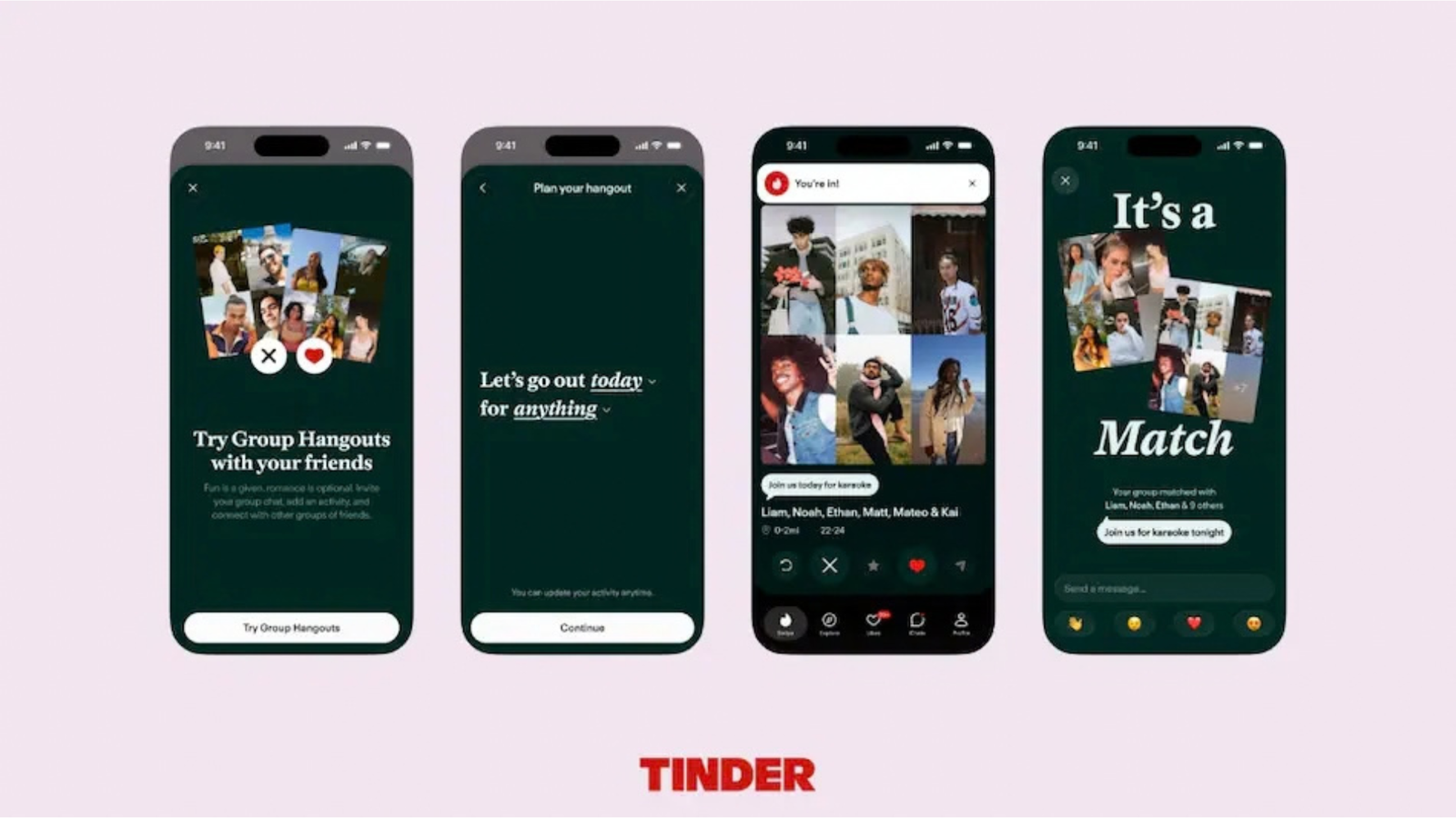 Tinder Group Hangouts Lets Friends Match With Other Groups