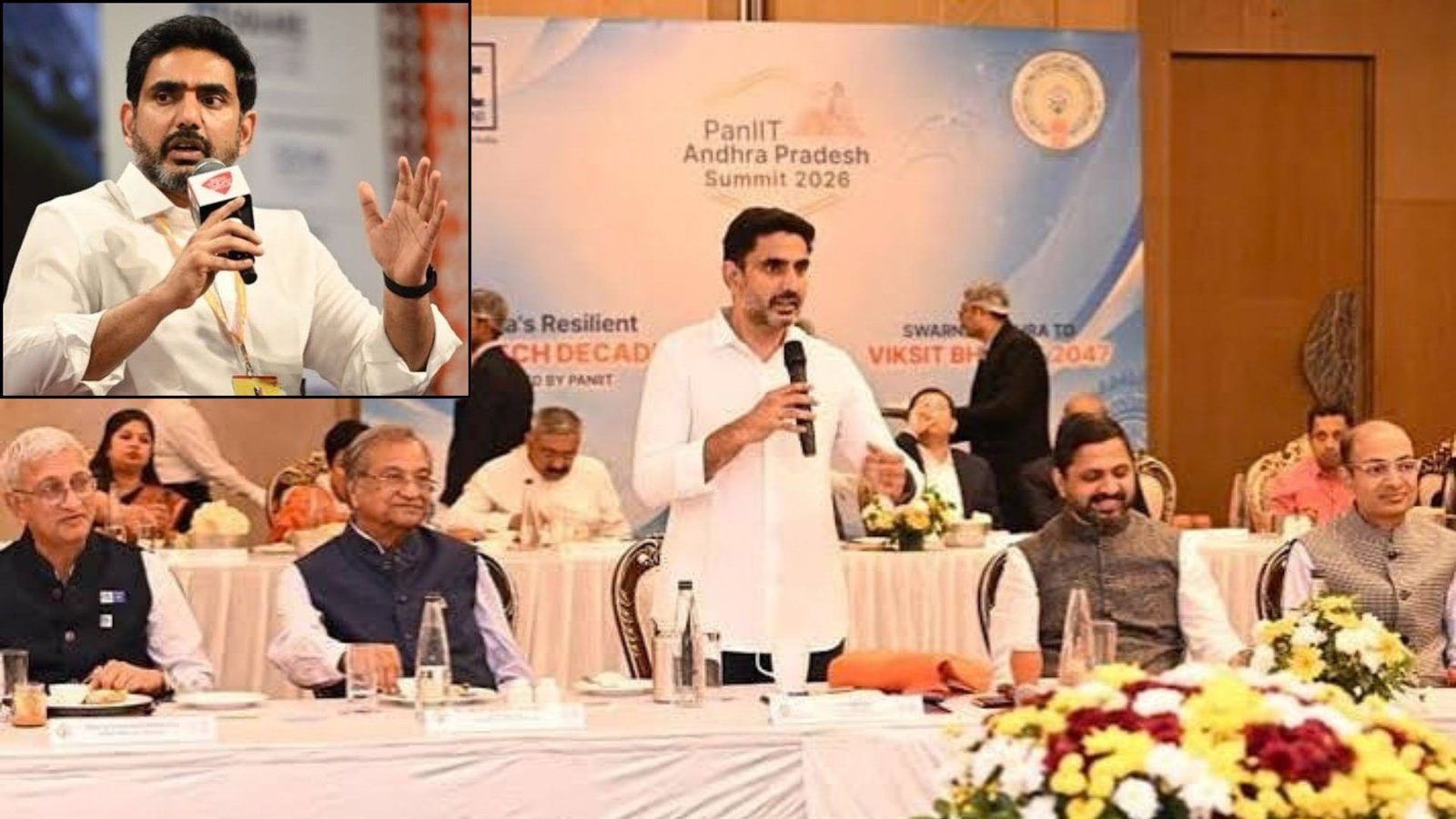 Nara Lokesh at Pan-IIT AP Summit: India’s 10-Year Vision
