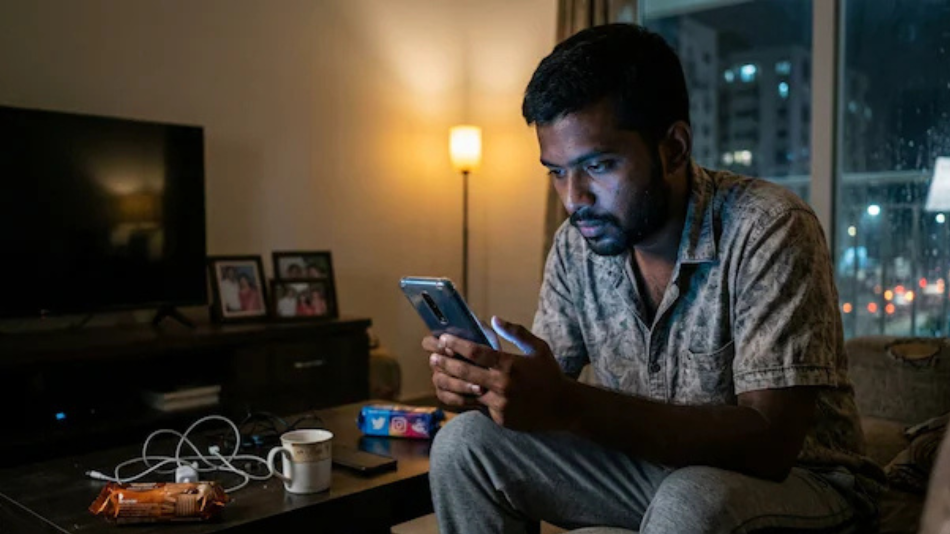 Prolonged late-night screen use can contribute to eye strain and disrupt sleep.