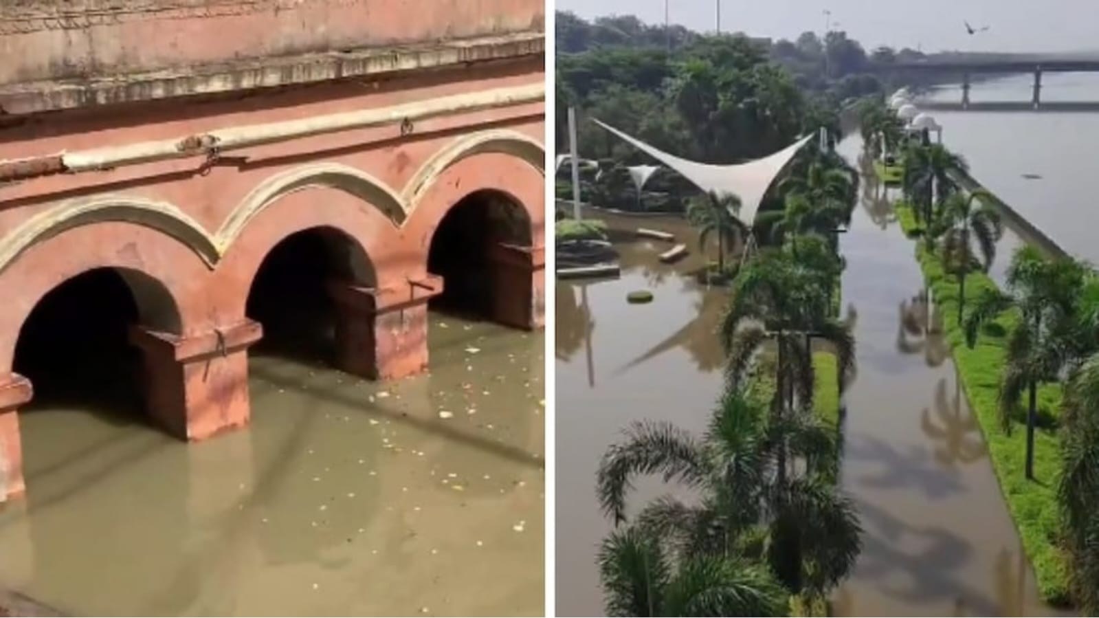 कानपुर और लखनऊ में बाढ़ का पानी