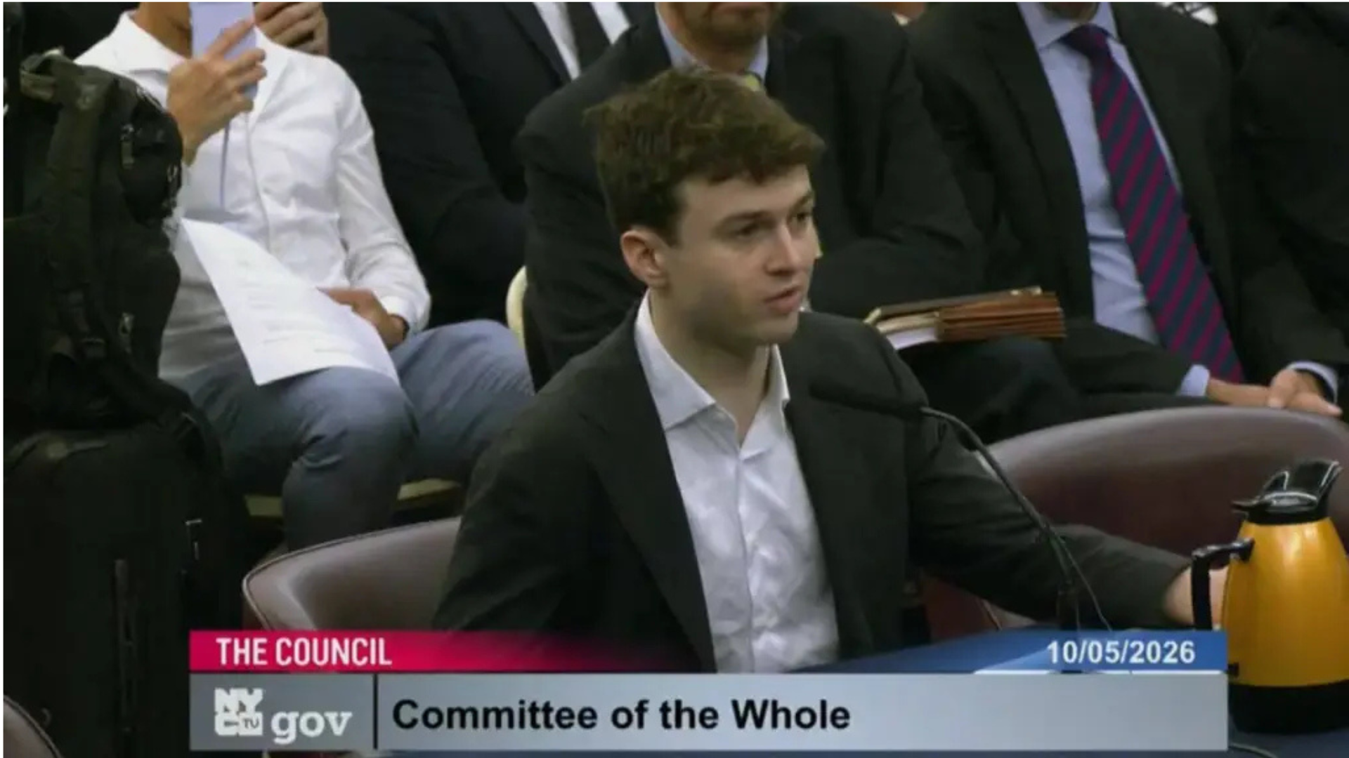 Jacob Coxon and other AI researchers warned New York City lawmakers about risks associated with rapidly advancing artificial intelligence.