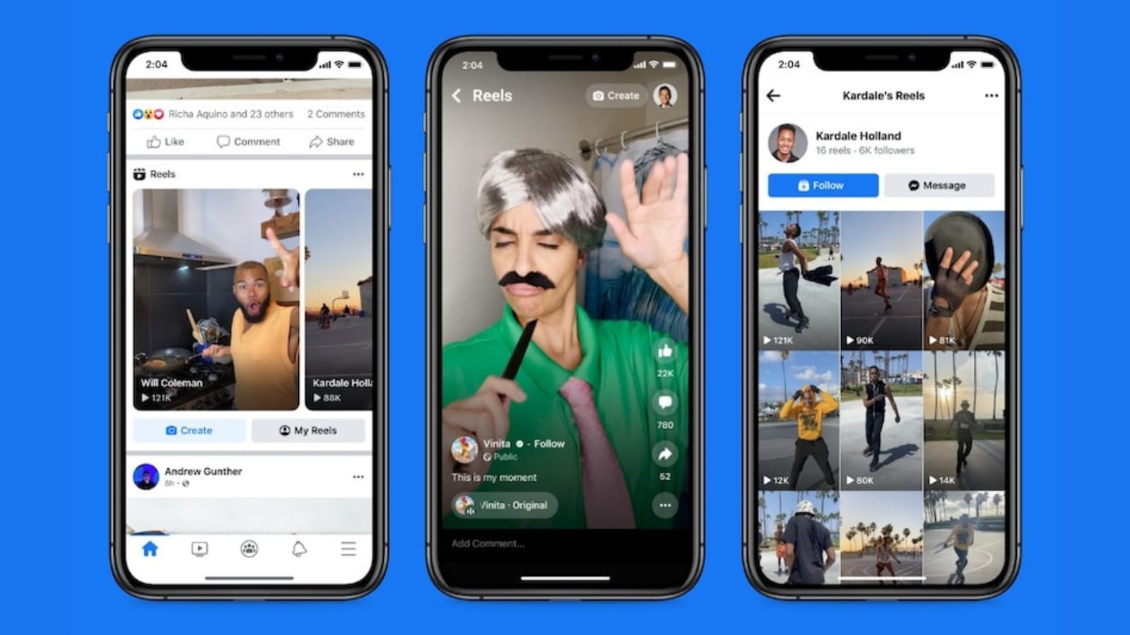 Facebook में Reels-first अनुभव का टेस्ट