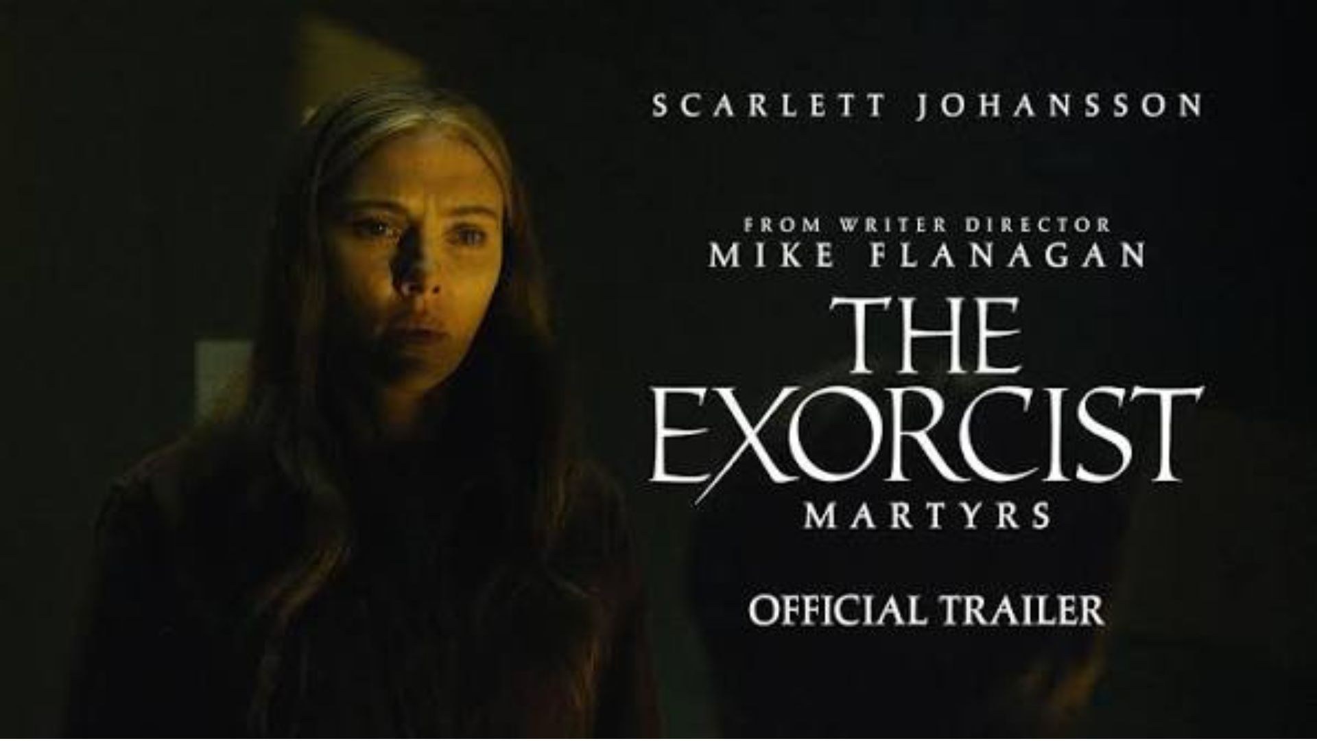 Scarlett Johansson stars in The Exorcist: Martyrs, a Mike Flanagan horror film about a serial killer whose crimes may not have ended with his death.