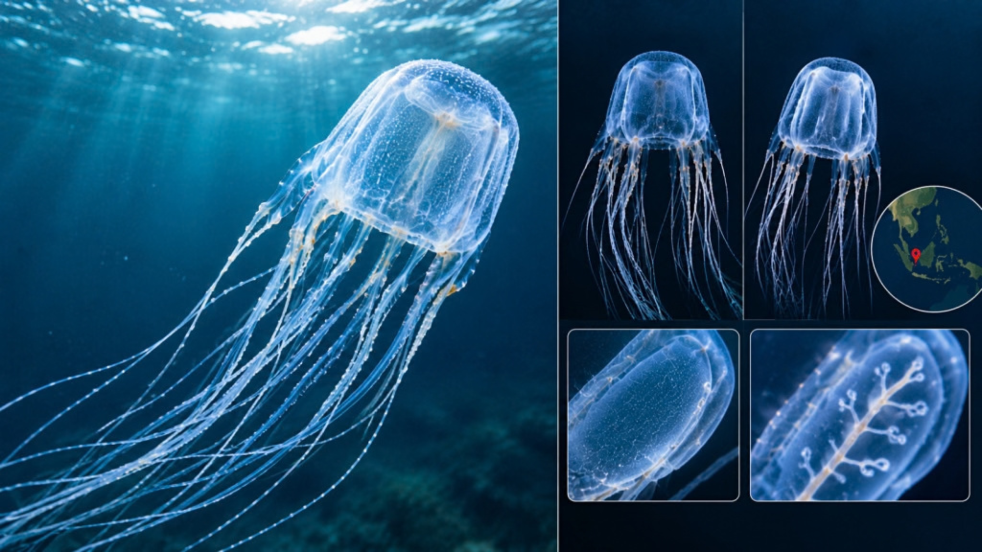 Scientists identified Chironex blakangmati in specimens collected from Singapore beaches in 2020 and 2021.