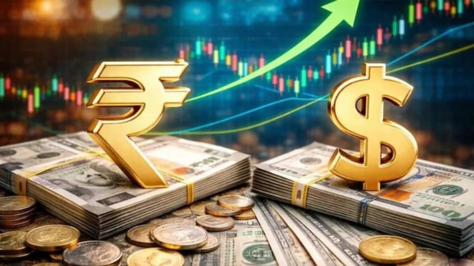 RBI के नए कदमों के बाद डॉलर के मुकाबले मजबूत हुआ रुपया।
