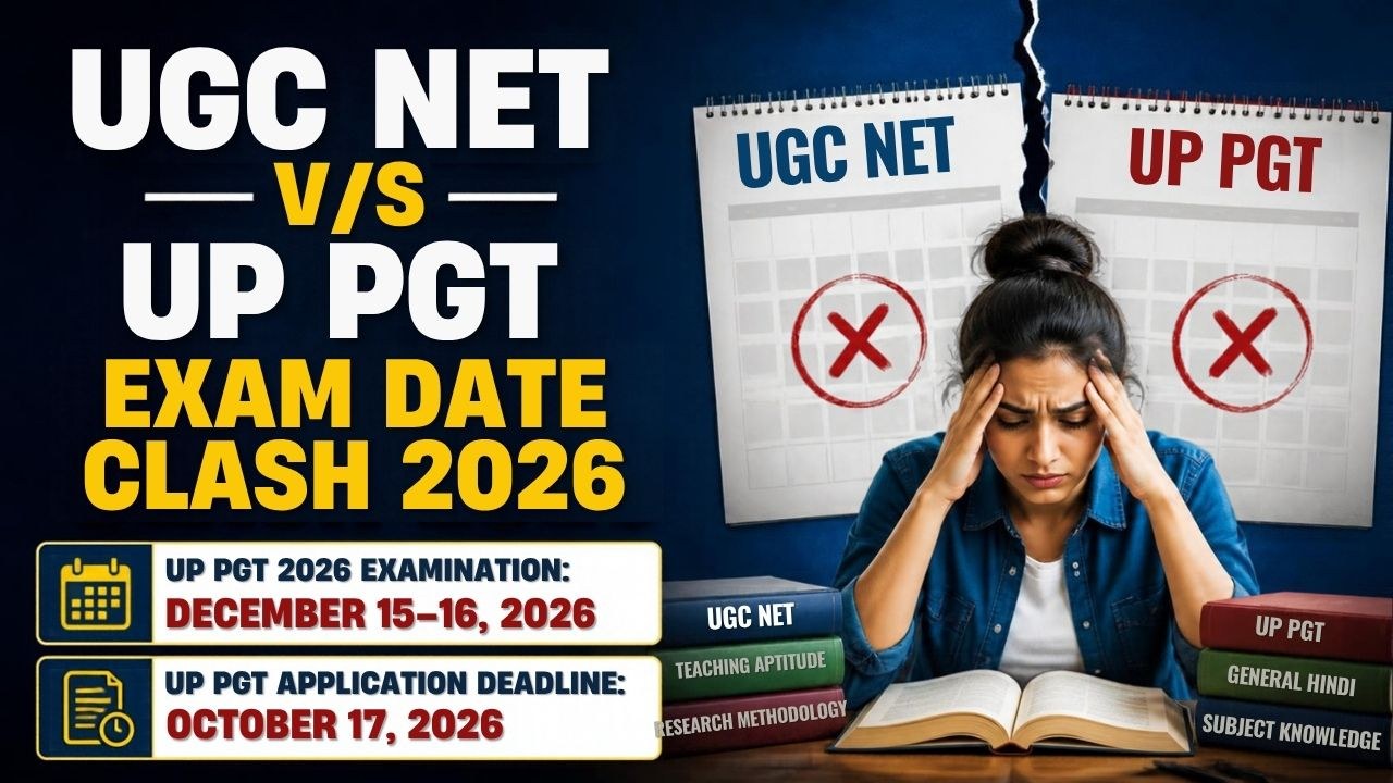 UGC NET vs UP PGT 2026: December Exam Dates Clash