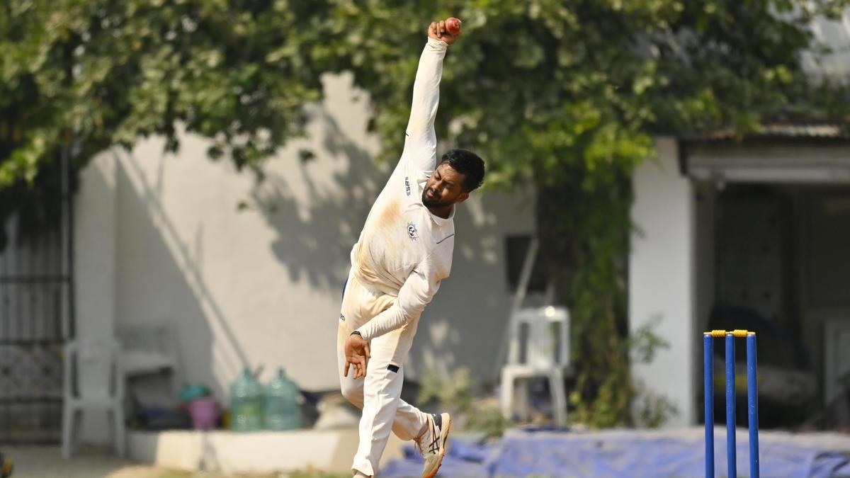 Tripura bowler Sandip Sarkar