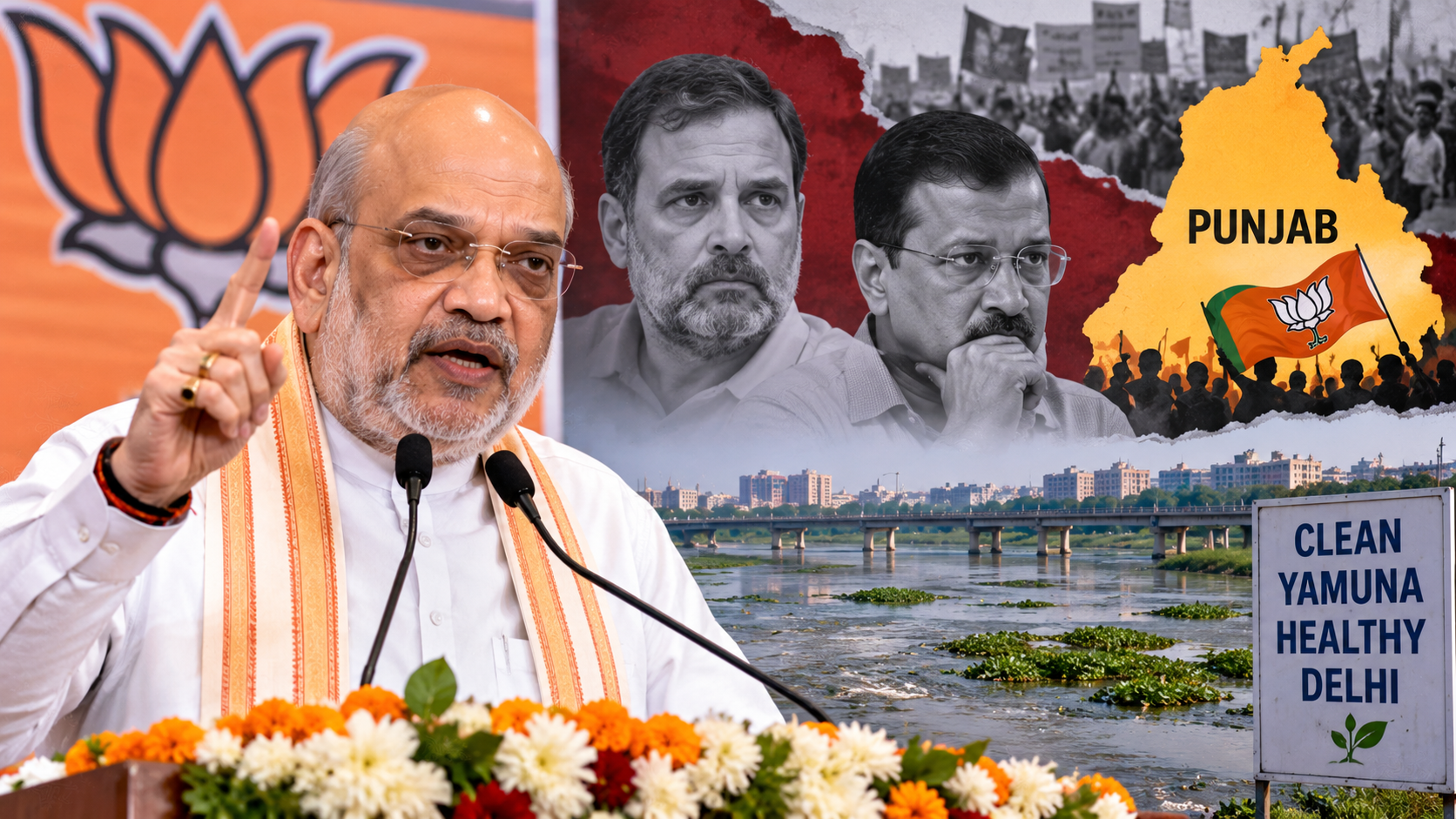 Amit Shah Targets Congress and AAP, Predicts NDA Government in Punjab