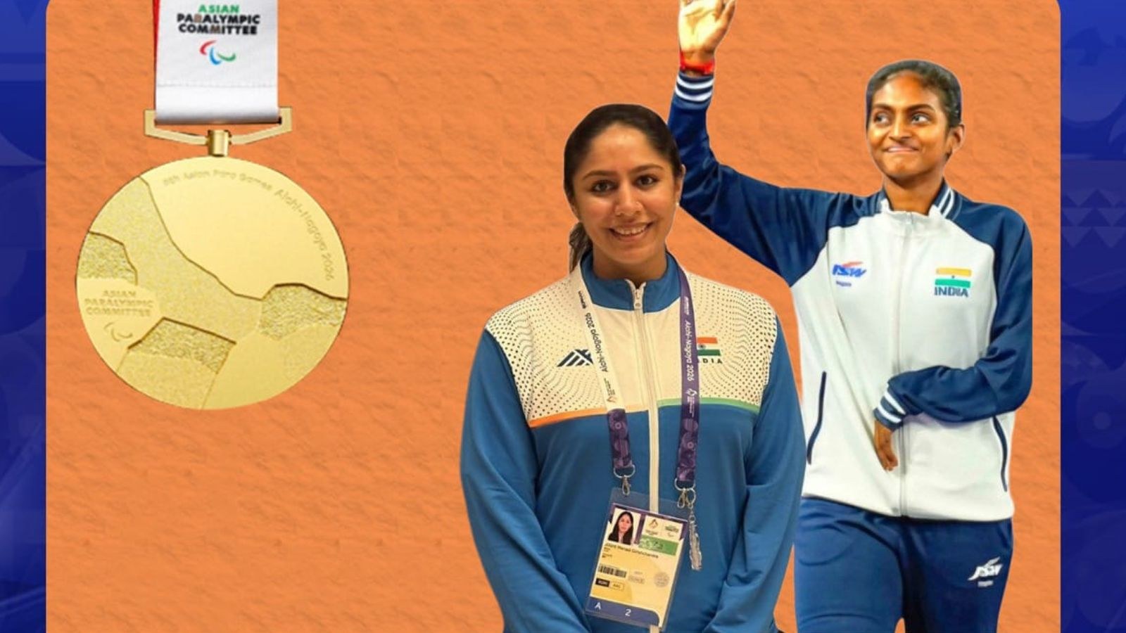 Thulasimathi Murugesan won gold in women’s doubles with Manasi Joshi