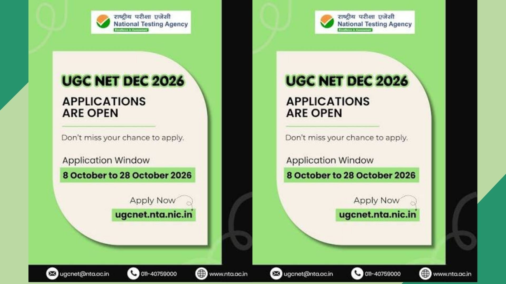 UGC NET December 2026 Registration: Apply by Oct 28