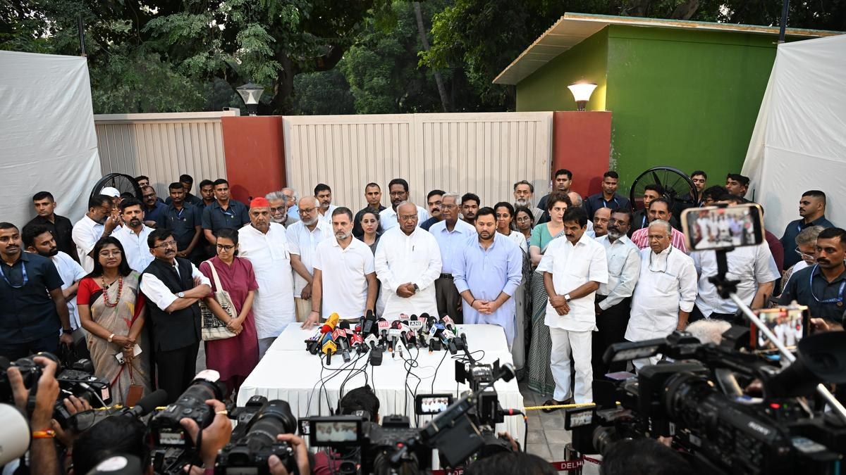 INDIA Bloc at Kharge’s Residence