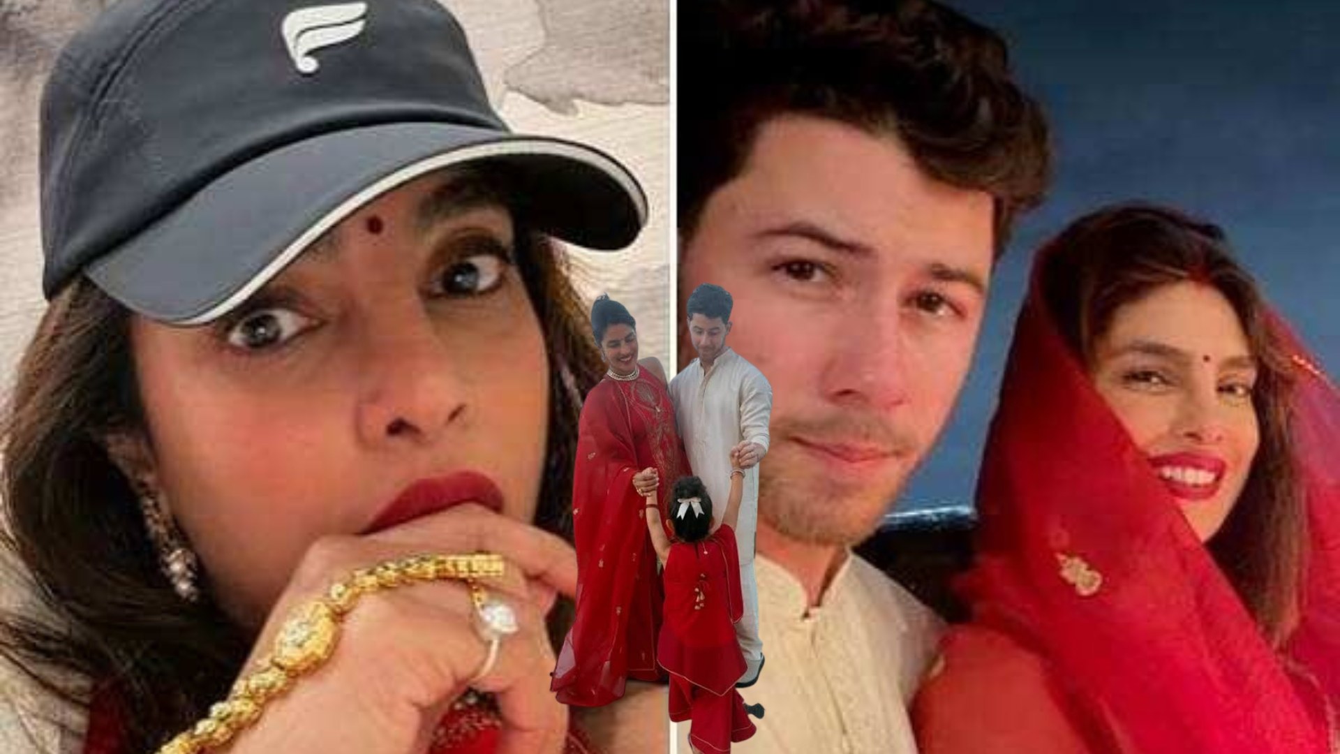 Priyanka Chopra, Nick Jonas Celebrate Karwa Chauth With Malti